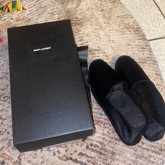 Ysl saint laurent black espadrilles